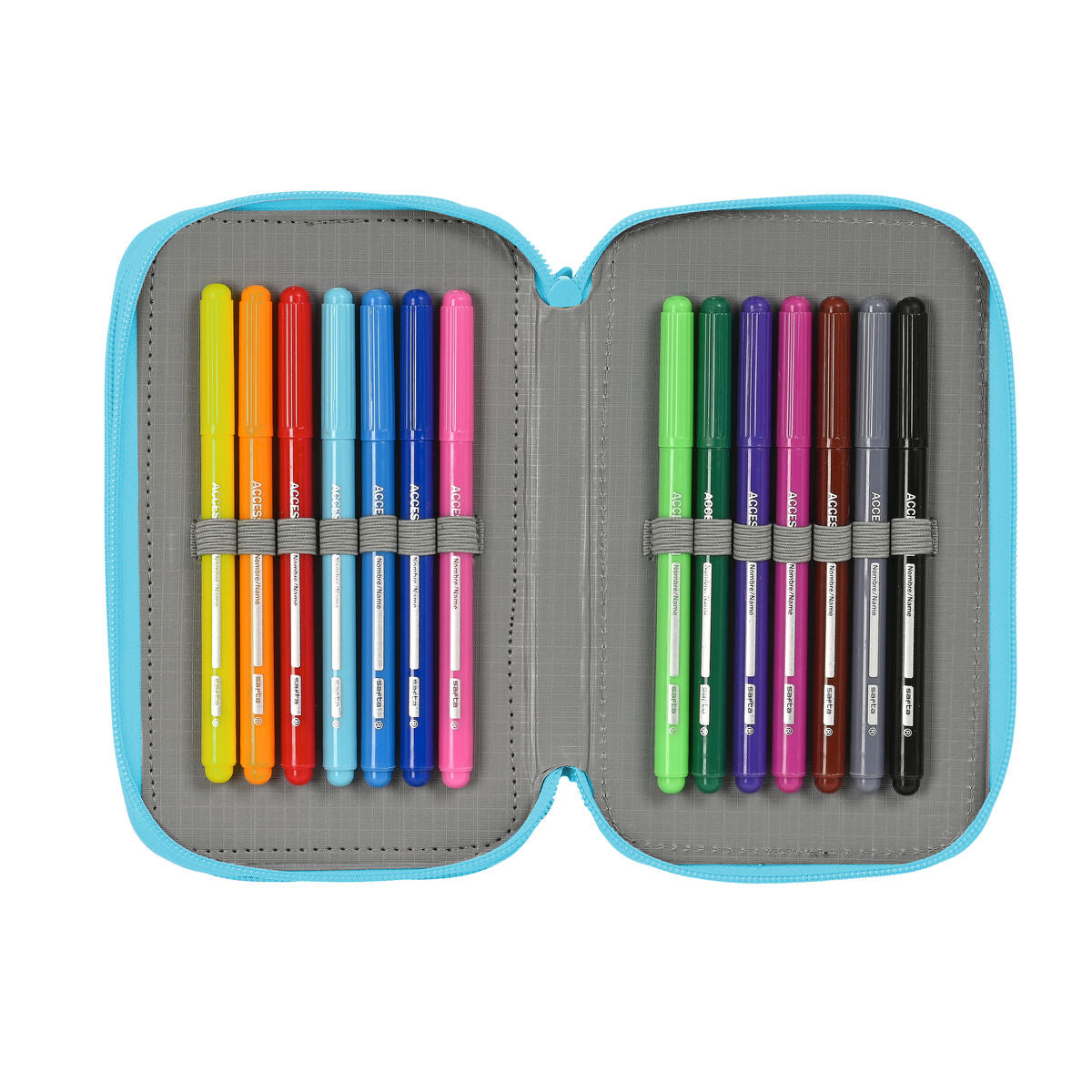 Geantă Universală BlackFit8 Cool Multicolor 12,5 x 19,5 x 5,5 cm 37 Piese - Birou și papetărie, Material școlar și educațional