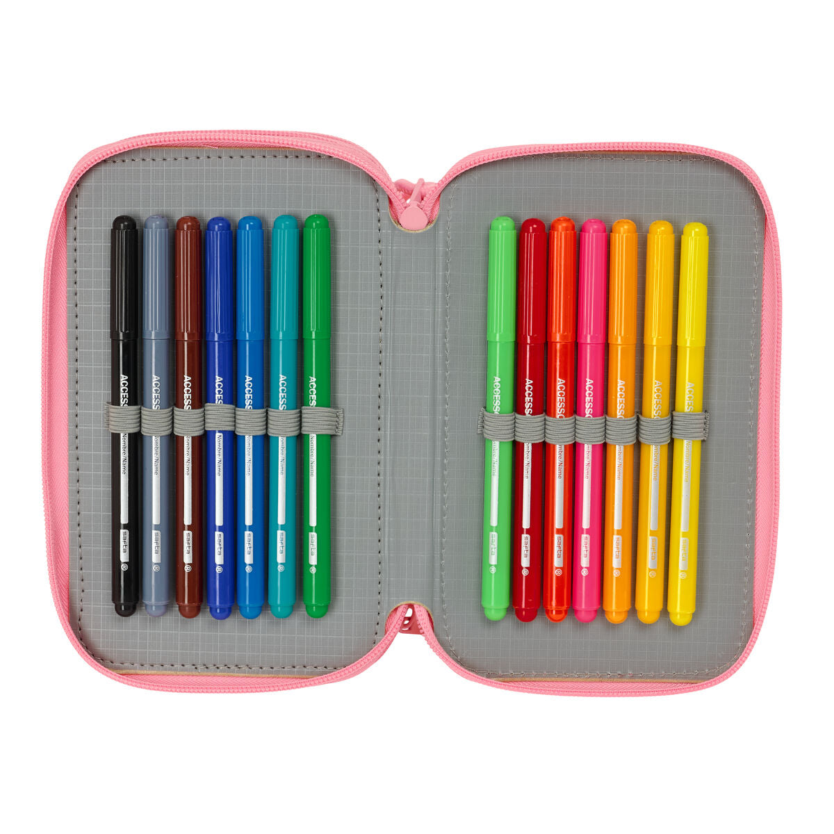 Penar cu Accesorii Moos Passion Multicolor 12,5 x 19,5 x 5,5 cm 37 Piese - Birou și papetărie, Material școlar și educațional