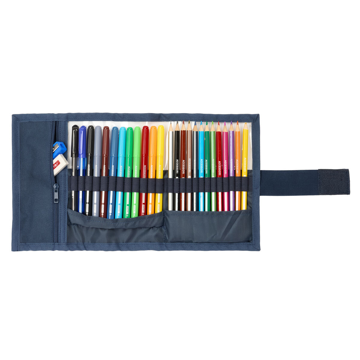 Geantă Universală El Ganso Eclipse Bleumarin 7 x 20 x 7 cm 27 Piese - Birou și papetărie, Material școlar și educațional