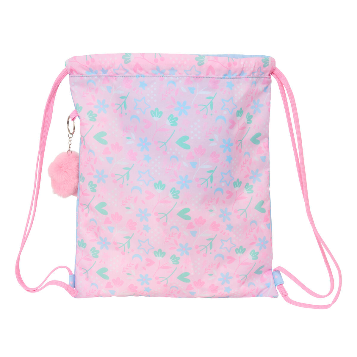 Geantă Rucsac cu Bretele BlackFit8 Smile Albastru Roz 35 x 40 x 1 cm - Birou și papetărie, Material școlar și educațional