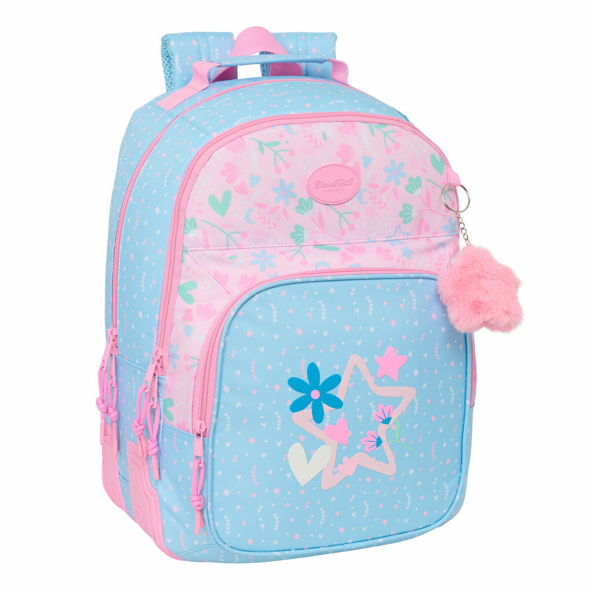 Ghiozdan BlackFit8 Smile Albastru Roz 32 x 42 x 15 cm - Birou și papetărie, Material școlar și educațional