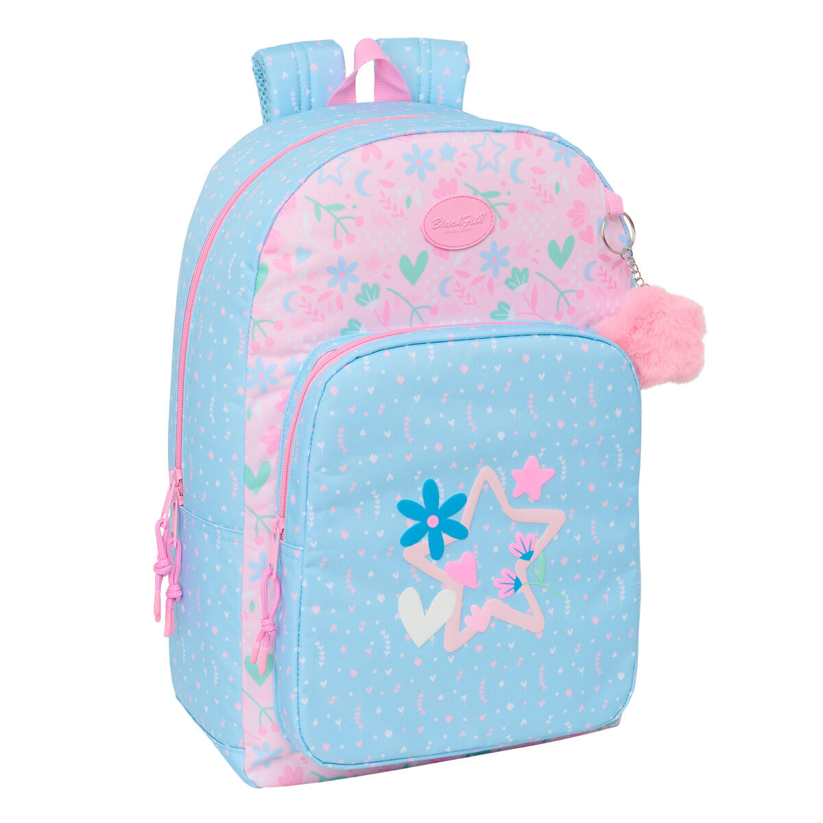 Ghiozdan BlackFit8 Smile Albastru Roz 30 x 46 x 14 cm - Birou și papetărie, Material școlar și educațional