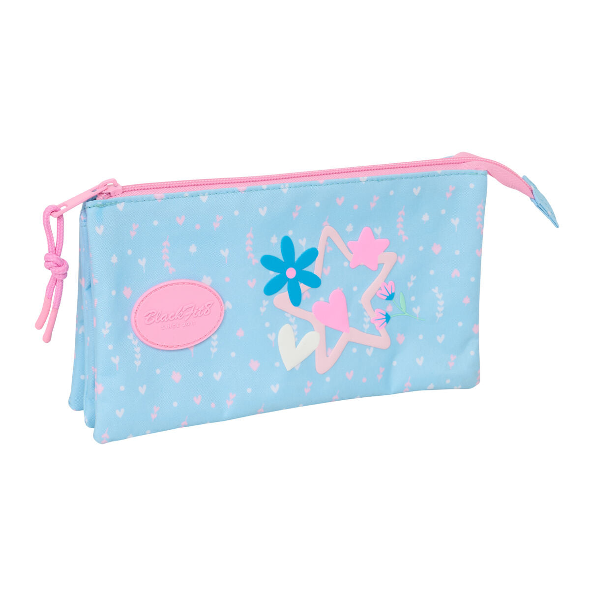 Geantă Universală BlackFit8 Smile Roz Albastru deschis 22 x 12 x 3 cm - Birou și papetărie, Material școlar și educațional