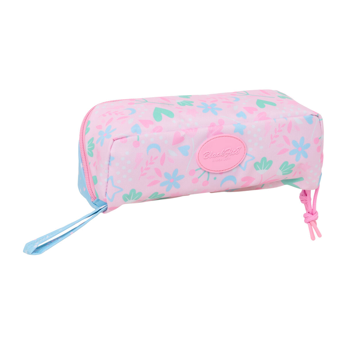 Geantă Universală BlackFit8 Smile Roz Albastru deschis 20 x 8 x 8 cm - Birou și papetărie, Material școlar și educațional