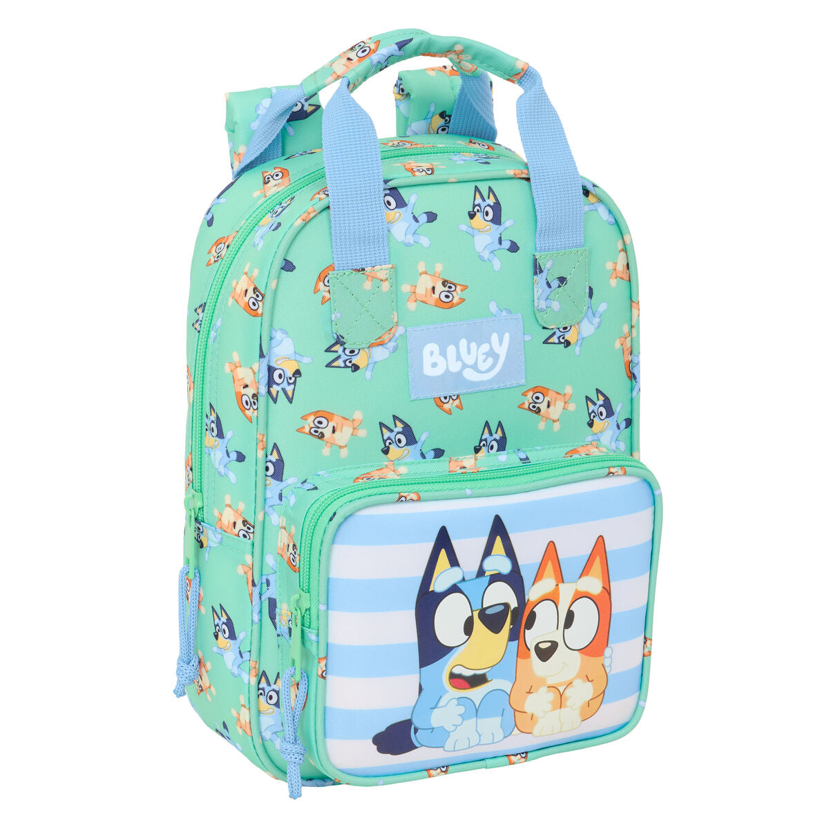 Ghiozdan Bluey Sisters Verde 20 x 28 x 8 cm - Birou și papetărie, Material școlar și educațional