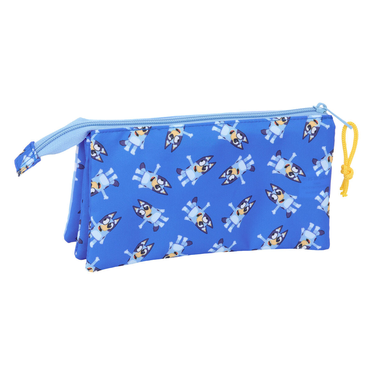 Penar triplu Bluey Let's play Albastru 22 x 12 x 3 cm - Birou și papetărie, Material școlar și educațional