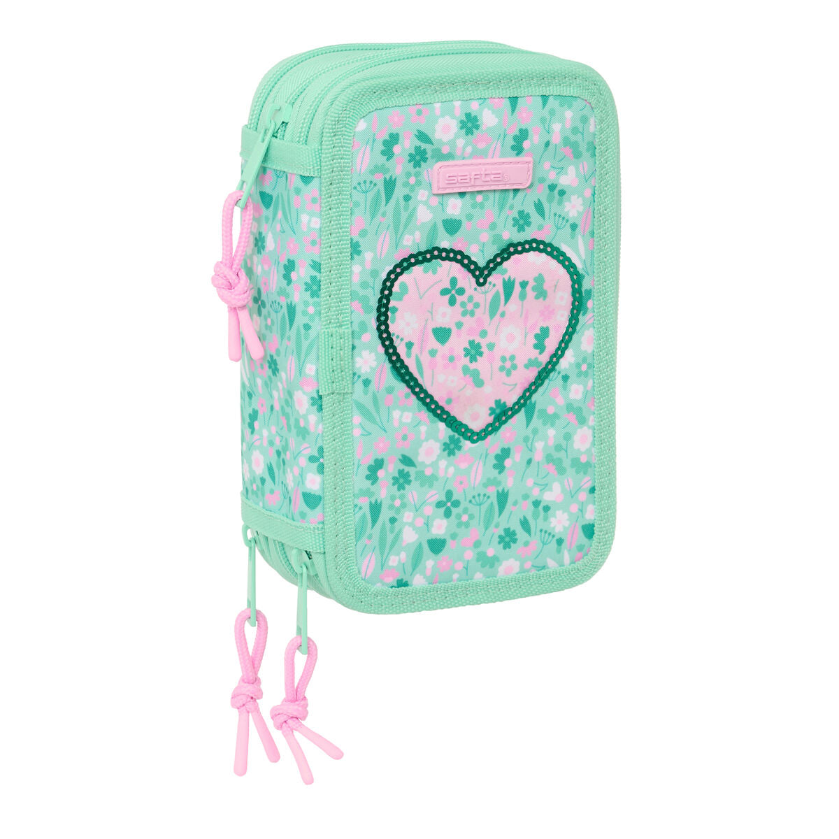 Geantă Universală Safta Cuore Mentă 12,5 x 19,5 x 5,5 cm 37 Piese - Birou și papetărie, Material școlar și educațional
