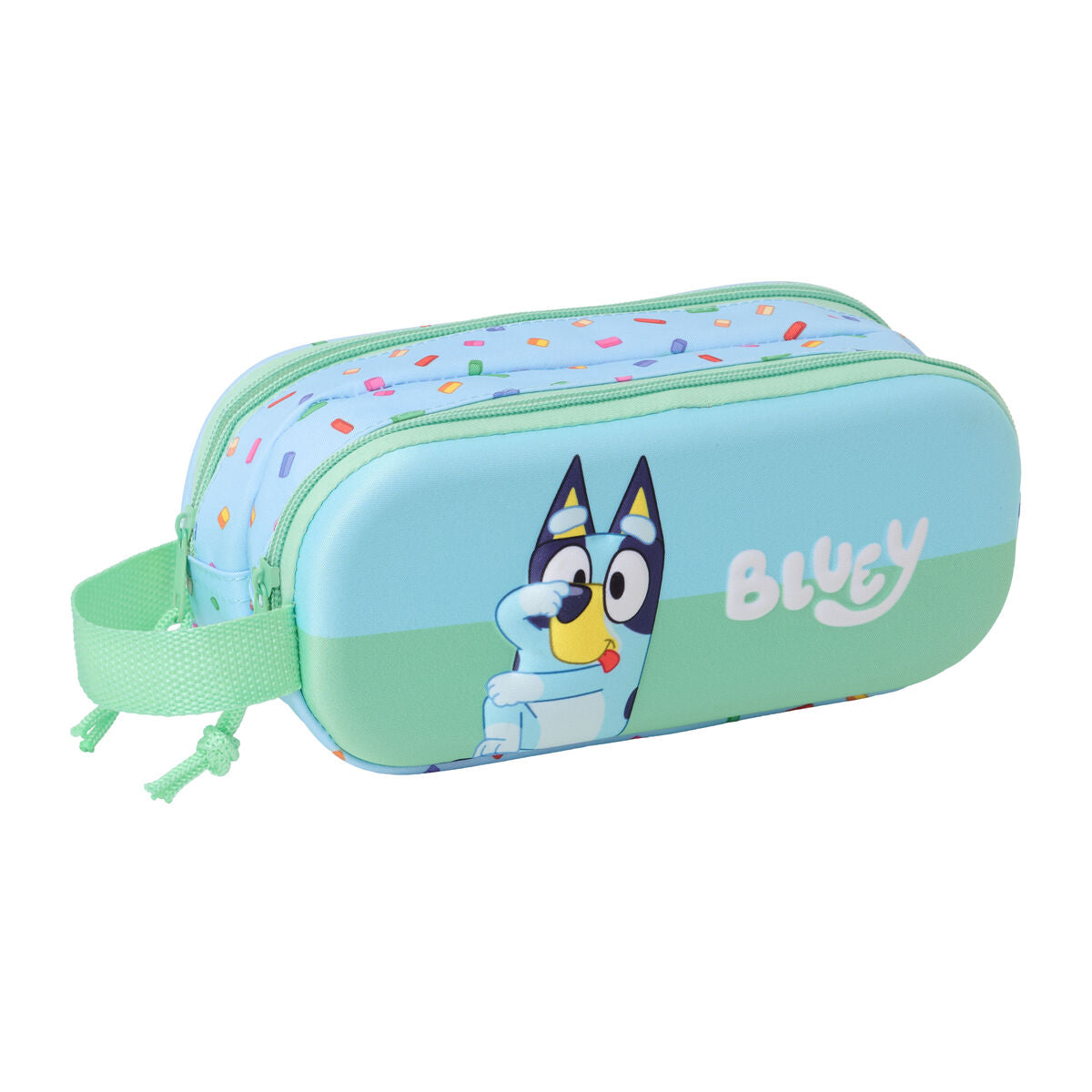 Penar dublu Bluey Albastru 21 x 8 x 6 cm - Birou și papetărie, Material școlar și educațional