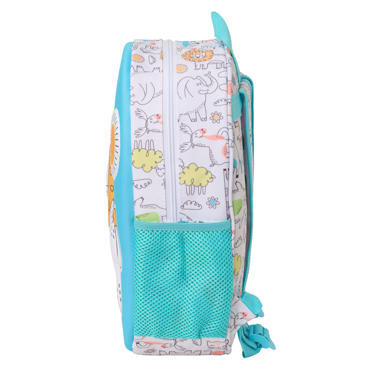 Ghiozdan Safta Albastru Alb 27 x 33 x 10 cm - Birou și papetărie, Material școlar și educațional