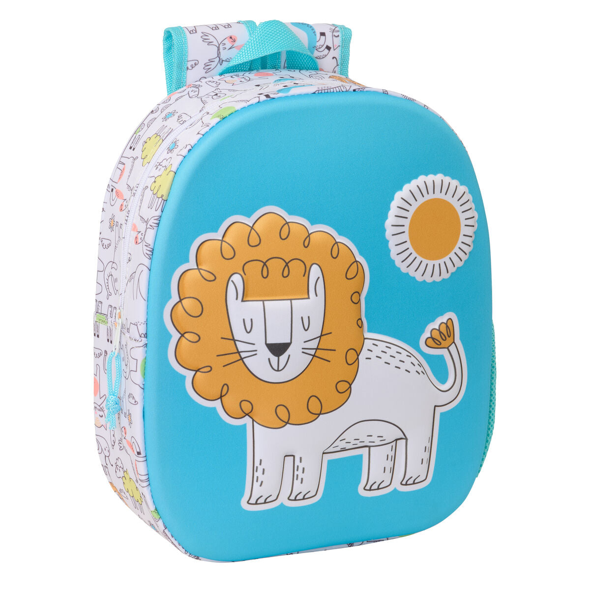 Ghiozdan Safta Albastru Alb 27 x 33 x 10 cm - Birou și papetărie, Material școlar și educațional