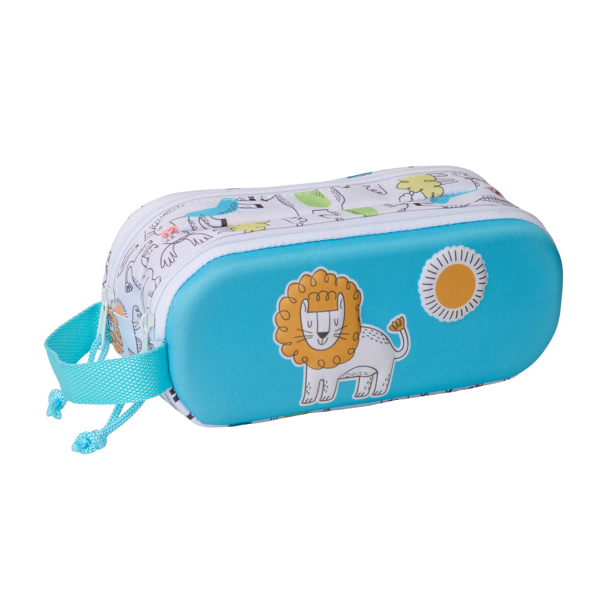 Ghiozdan Safta Albastru Alb 21 x 8 x 6 cm - Birou și papetărie, Material școlar și educațional