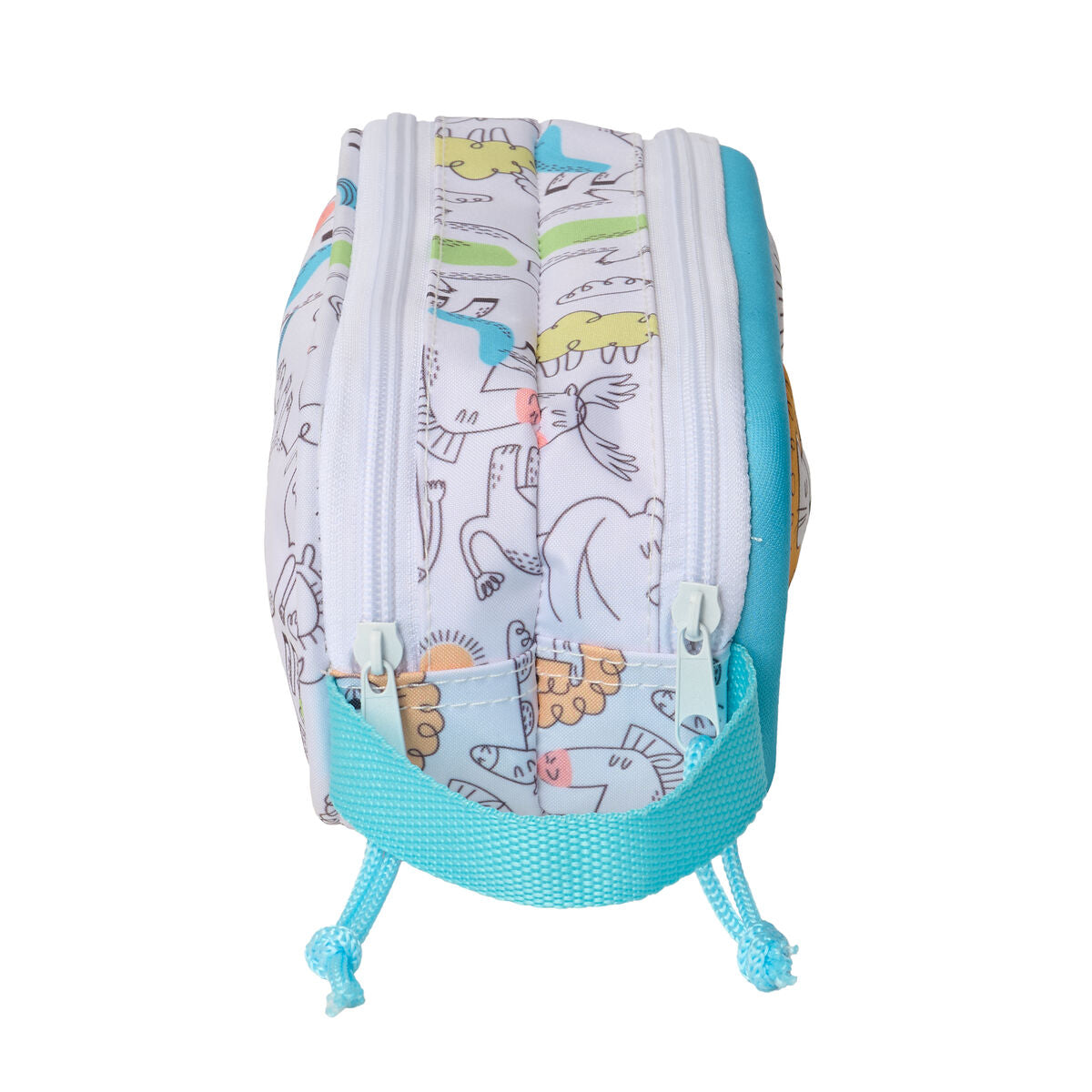 Ghiozdan Safta Albastru Alb 21 x 8 x 6 cm - Birou și papetărie, Material școlar și educațional