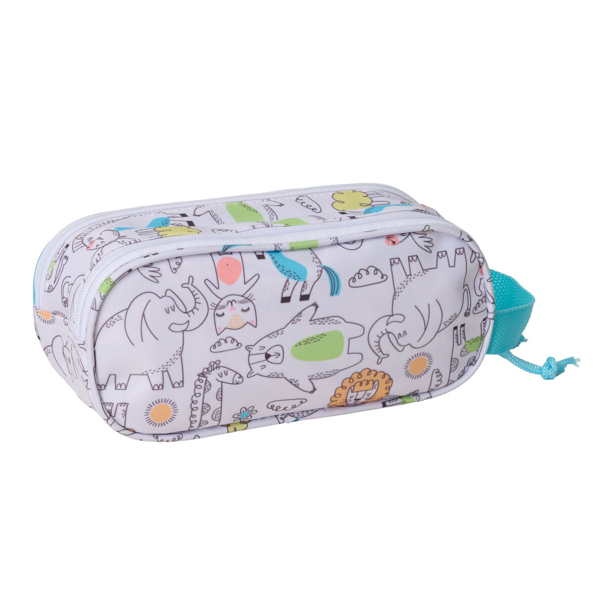 Ghiozdan Safta Albastru Alb 21 x 8 x 6 cm - Birou și papetărie, Material școlar și educațional