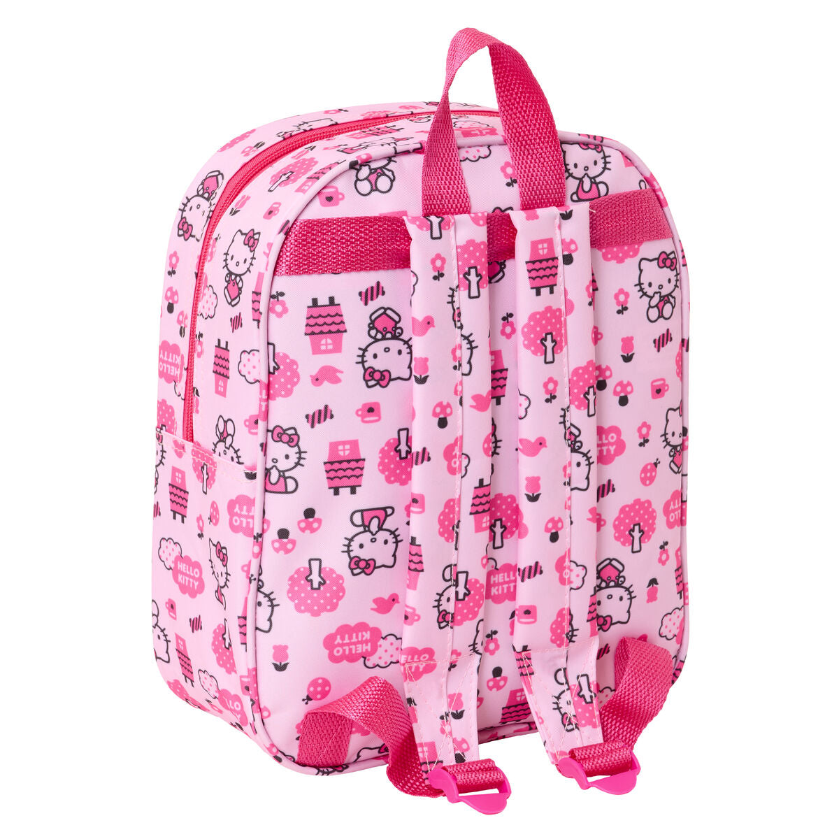 Ghiozdan Hello Kitty Roz 22 x 27 x 10 cm - Birou și papetărie, Material școlar și educațional