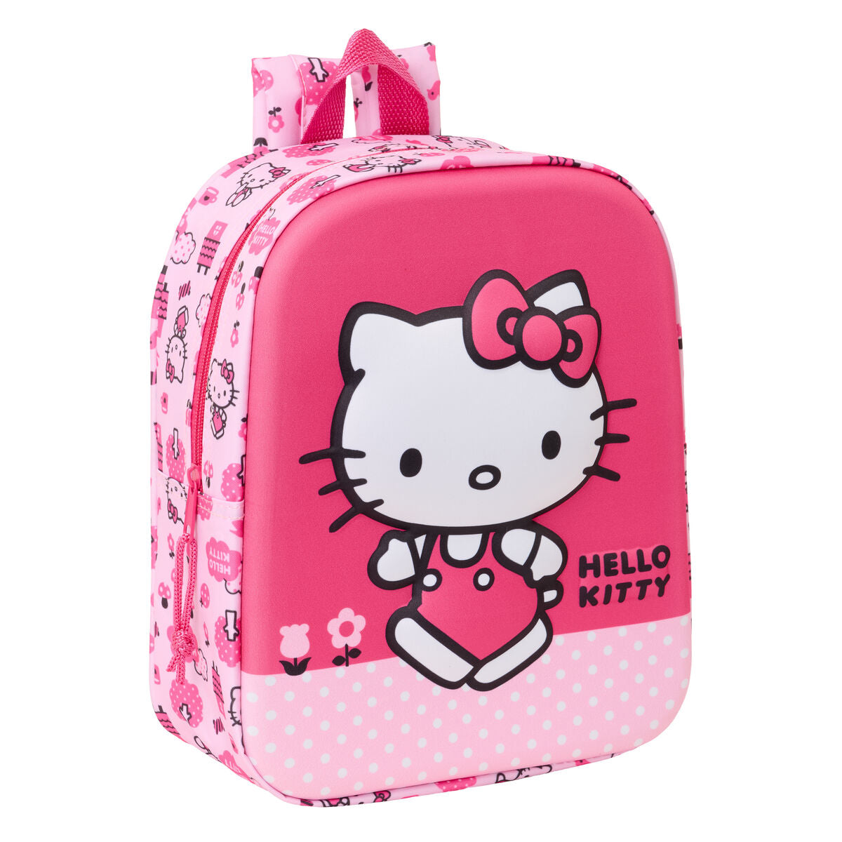 Ghiozdan Hello Kitty Roz 22 x 27 x 10 cm - Birou și papetărie, Material școlar și educațional