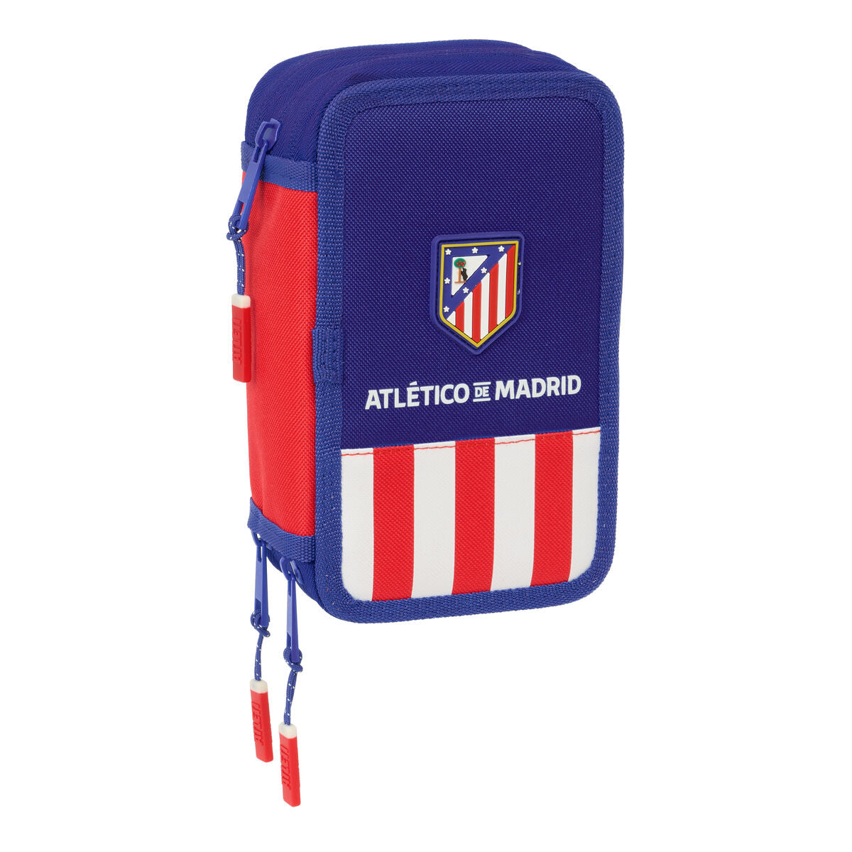 Penar Triplu Atlético Madrid Albastru Alb Roșu 12,5 x 19,5 x 5,5 cm 37 Piese - Birou și papetărie, Material școlar și educațional