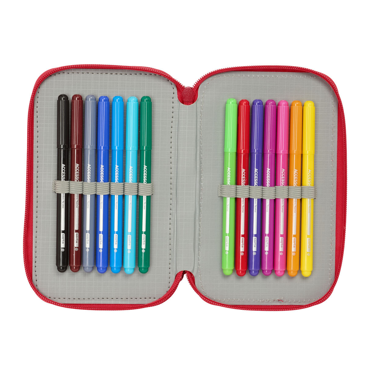 Geantă Universală Sevilla Fútbol Club Roșu 12,5 x 19,5 x 5,5 cm 37 Piese - Birou și papetărie, Material școlar și educațional