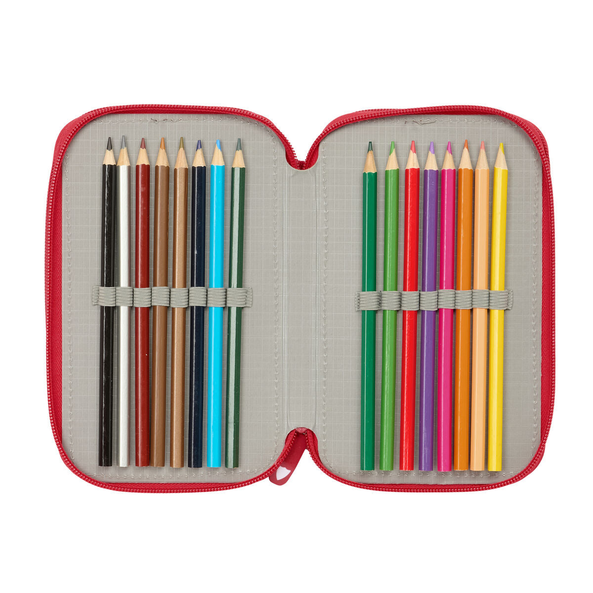 Geantă Universală Sevilla Fútbol Club Roșu 12,5 x 19,5 x 5,5 cm 37 Piese - Birou și papetărie, Material școlar și educațional