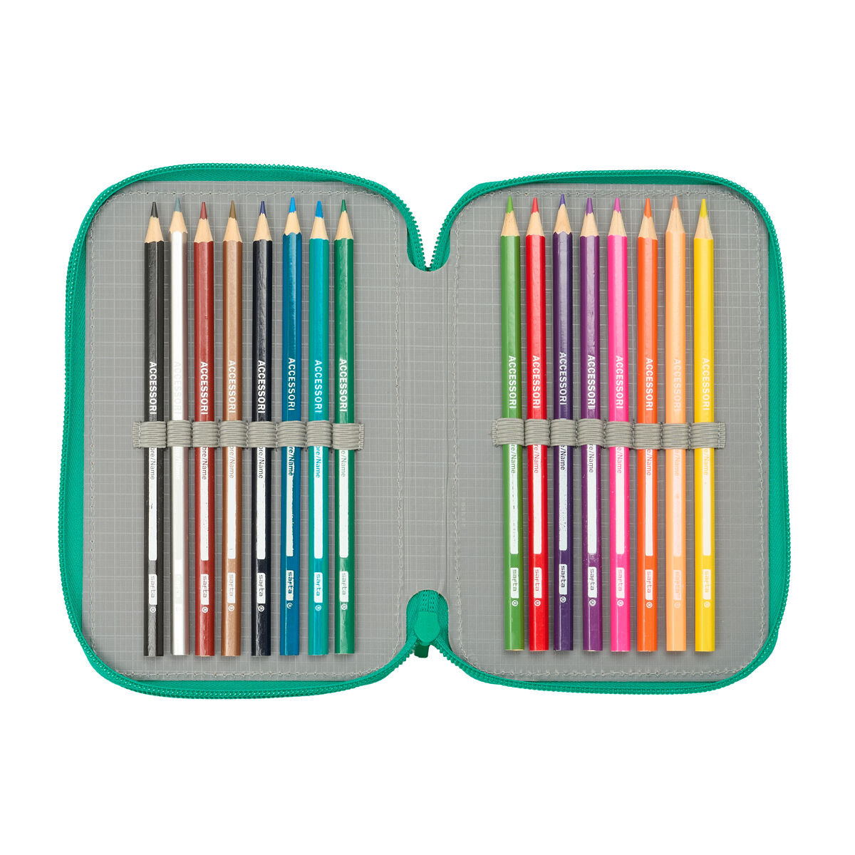 Geantă Universală Real Betis Balompié Acvamarin 12,5 x 19,5 x 5,5 cm 37 Piese - Birou și papetărie, Material școlar și educațional
