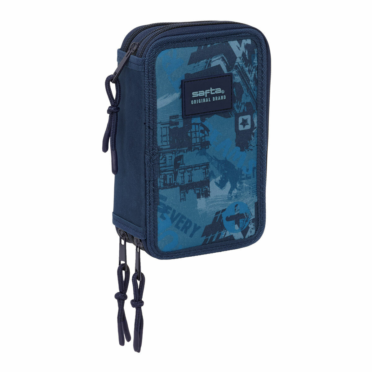 Geantă Universală Safta New edition Bleumarin 12,5 x 19,5 x 5,5 cm 37 Piese - Birou și papetărie, Material școlar și educațional