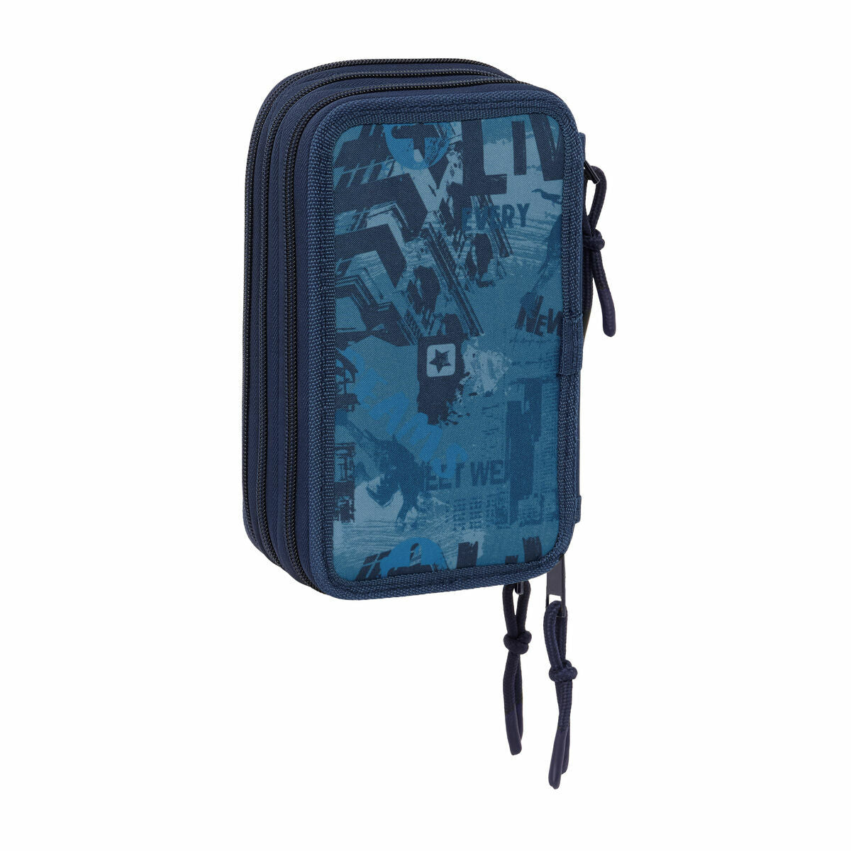 Geantă Universală Safta New edition Bleumarin 12,5 x 19,5 x 5,5 cm 37 Piese - Birou și papetărie, Material școlar și educațional
