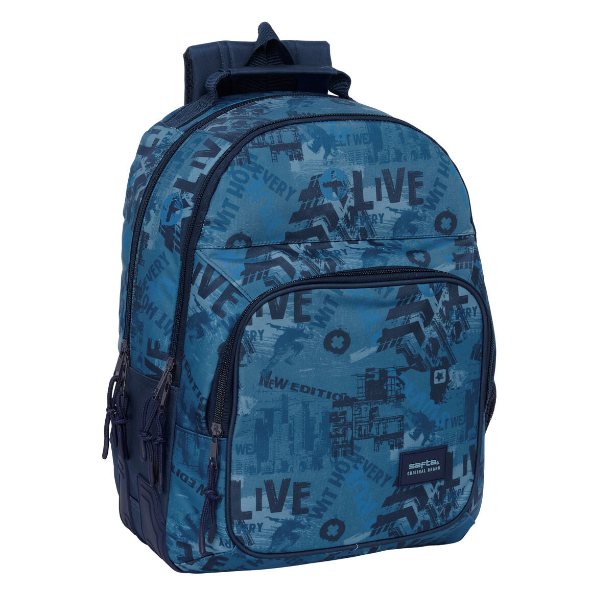Ghiozdan Safta New edition Bleumarin 32 x 42 x 15 cm - Birou și papetărie, Material școlar și educațional