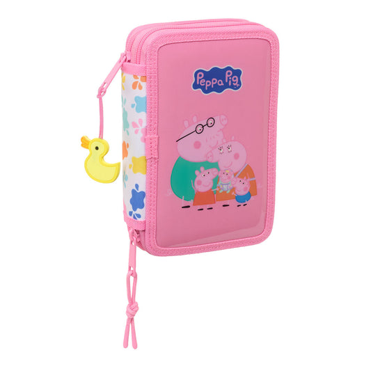 Geantă Universală Peppa Pig Baby pig Multicolor 12.5 x 19.5 x 4 cm 29 Piese - Birou și papetărie, Material școlar și educațional