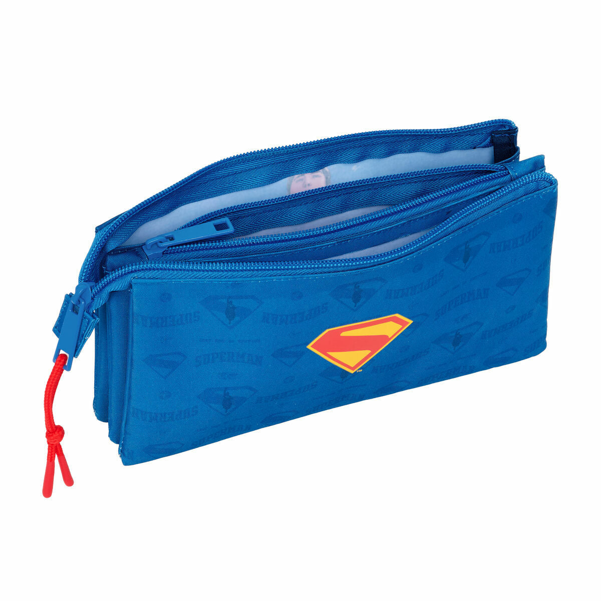 Geantă Universală Superman Albastru 22 x 12 x 3 cm - Birou și papetărie, Material școlar și educațional