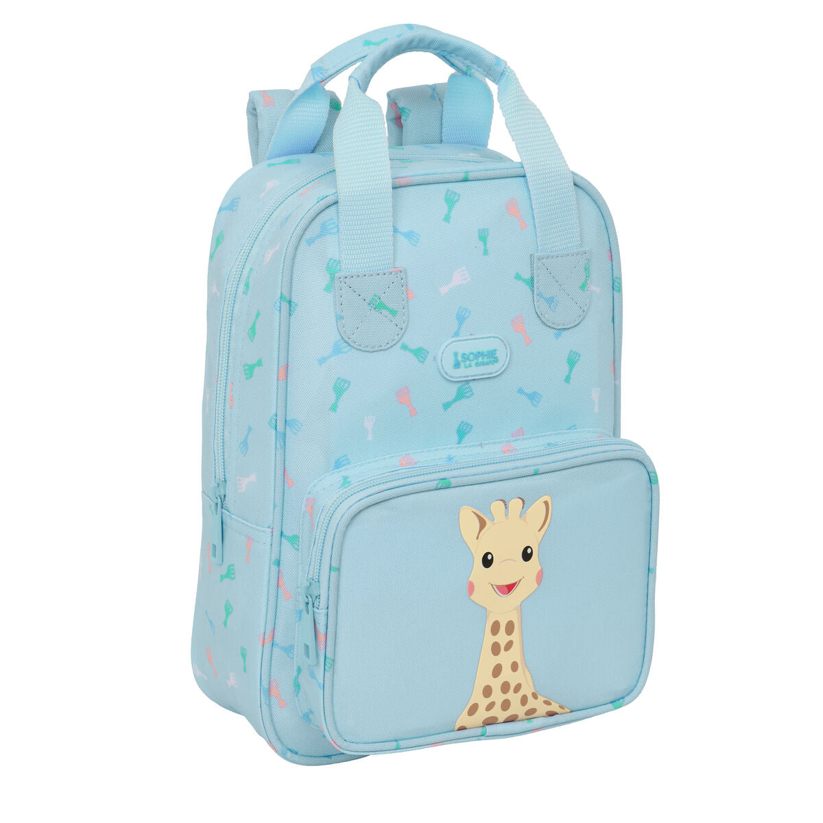 Ghiozdan Sophie la Girafe Albastru deschis 20 x 28 x 8 cm - Birou și papetărie, Material școlar și educațional