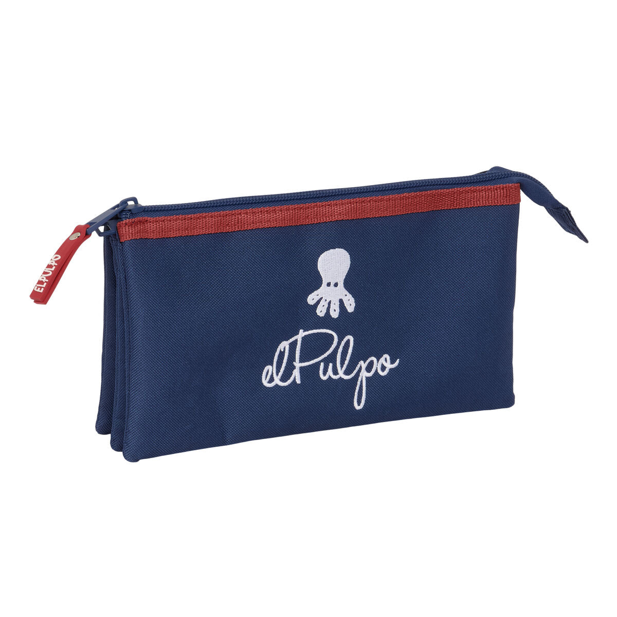 Penar triplu El Pulpo Bleumarin 22 x 12 x 3 cm - Birou și papetărie, Material școlar și educațional