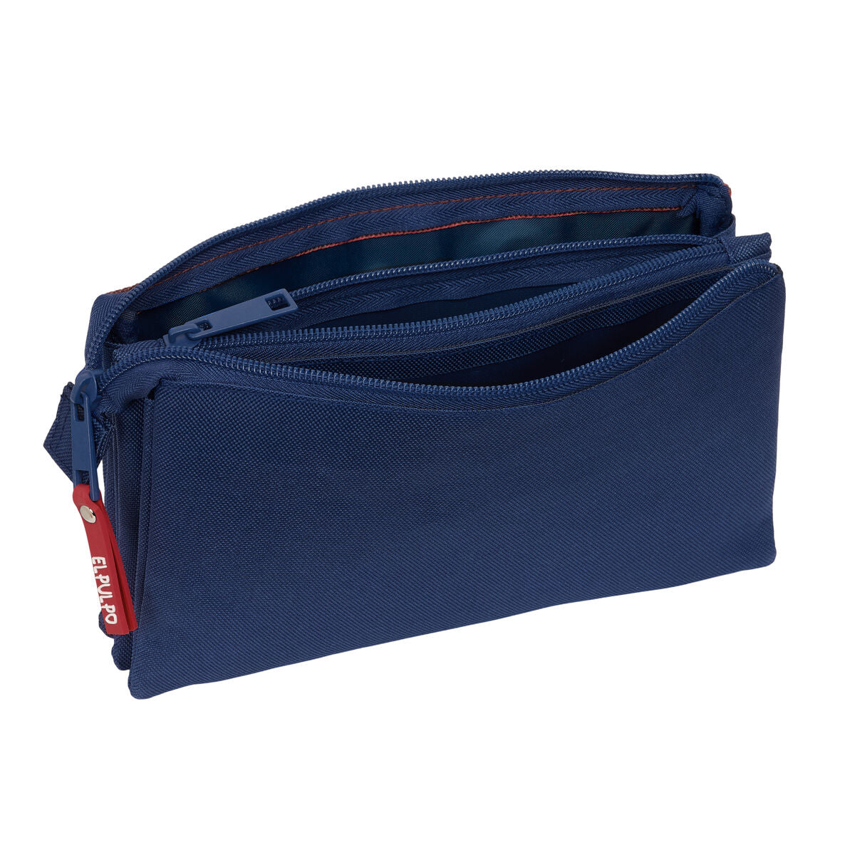 Penar triplu El Pulpo Bleumarin 22 x 12 x 3 cm - Birou și papetărie, Material școlar și educațional