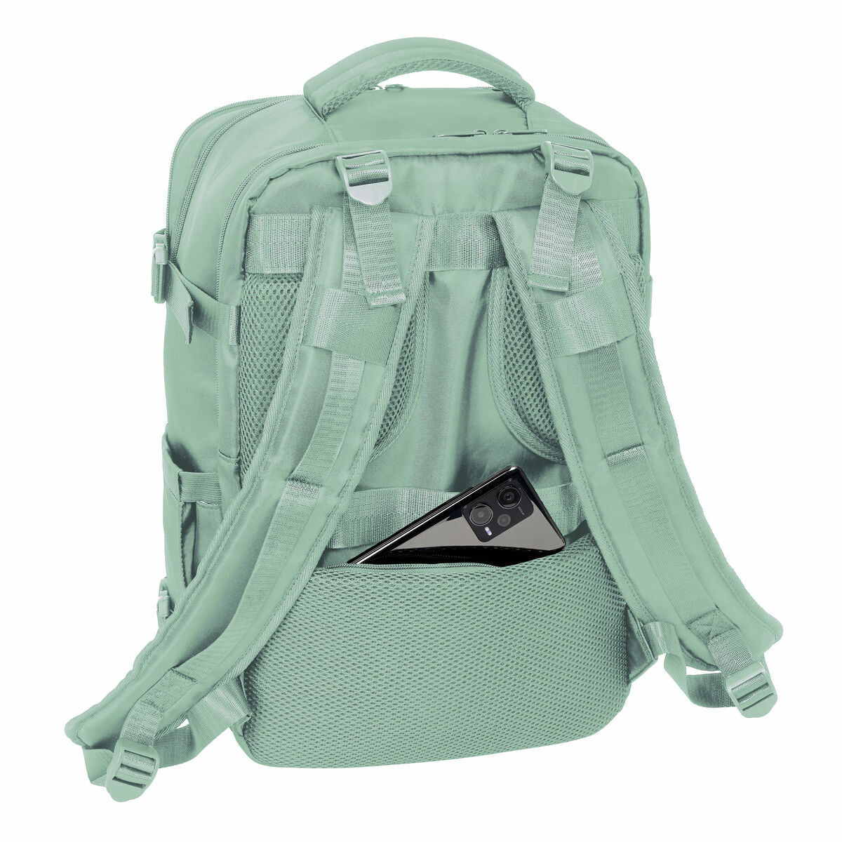Ghiozdan Safta Verde pastel Albastru - Birou și papetărie, Material școlar și educațional