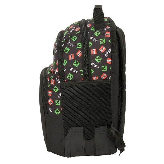 Ghiozdan Minecraft Negru 32 x 42 x 15 cm - Birou și papetărie, Material școlar și educațional