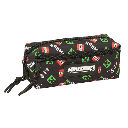 Penar triplu Minecraft Negru 22 x 8,5 x 6 cm - Birou și papetărie, Material școlar și educațional
