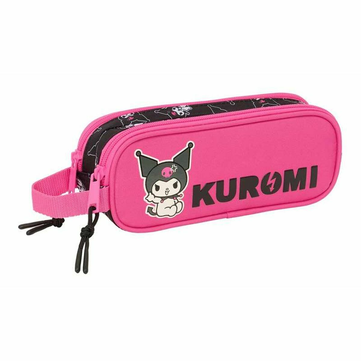 Penar dublu Kuromi Negru Fucsia 21 x 8 x 6 cm - Birou și papetărie, Material școlar și educațional