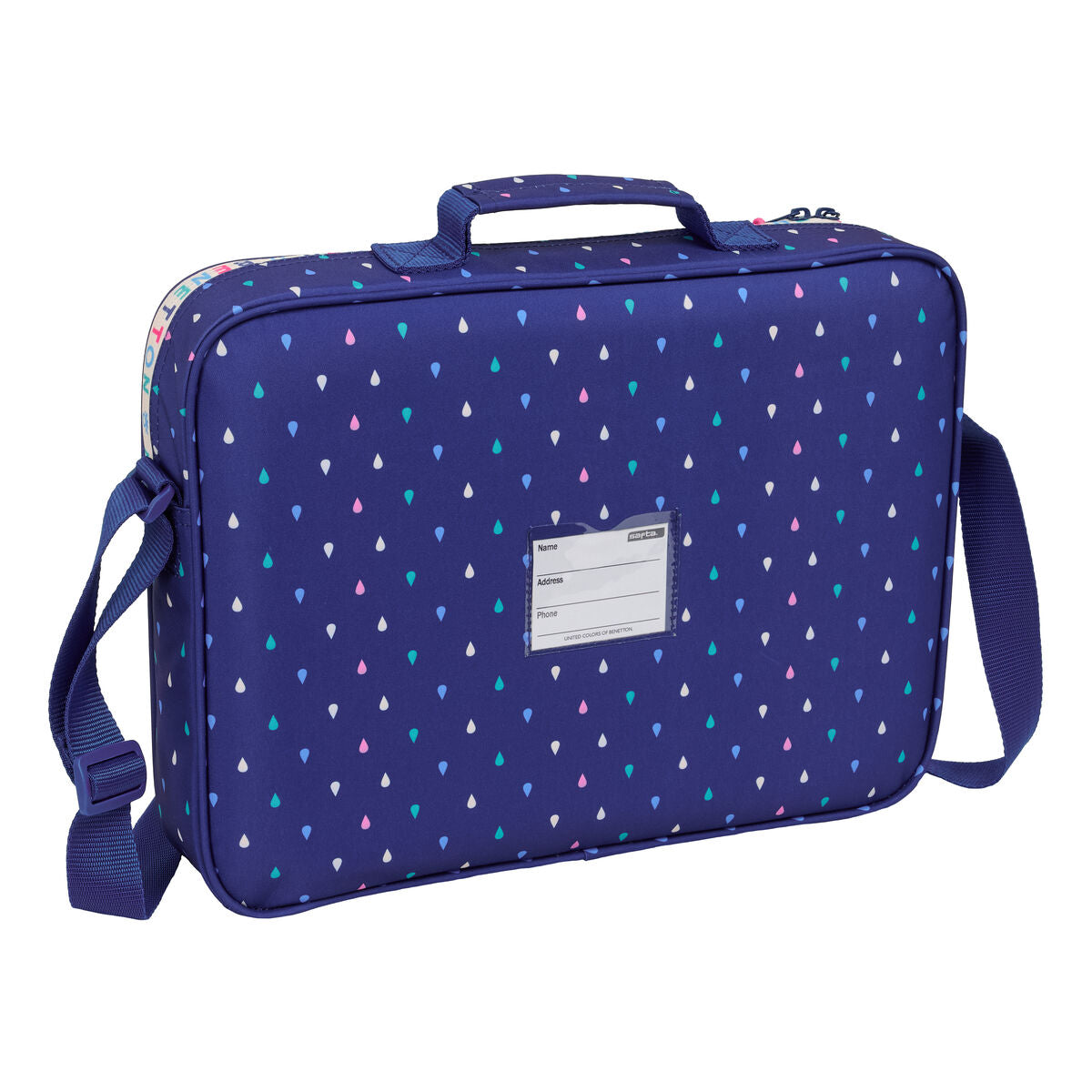 Ghiozdan Benetton Drop Multicolor 38 x 28 x 6 cm - Birou și papetărie, Material școlar și educațional