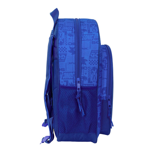 Ghiozdan Sonic Albastru 32 x 38 x 12 cm - Birou și papetărie, Material școlar și educațional