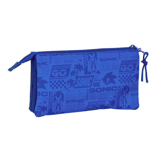 Geantă Universală Sonic Albastru 22 x 12 x 3 cm - Birou și papetărie, Material școlar și educațional