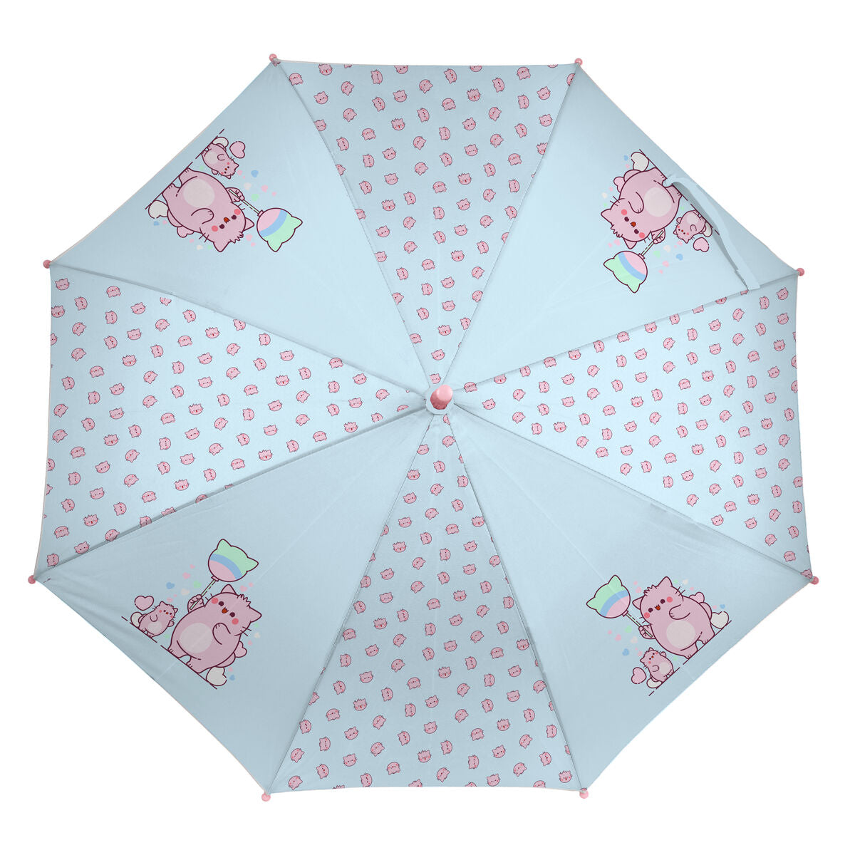 Umbrelă Pembe The pink cat Multicolor Ø 86 cm - Bagaje, Umbrelă