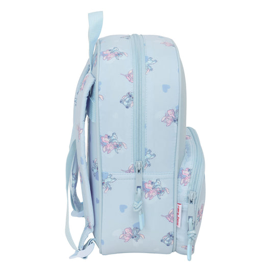Ghiozdan Lilo & Stitch Albastru deschis 22 x 27 x 10 cm - Birou și papetărie, Material școlar și educațional