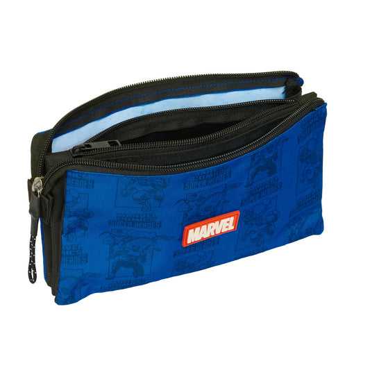 Geantă Universală The Avengers Albastru Negru 22 x 12 x 3 cm - Birou și papetărie, Material școlar și educațional