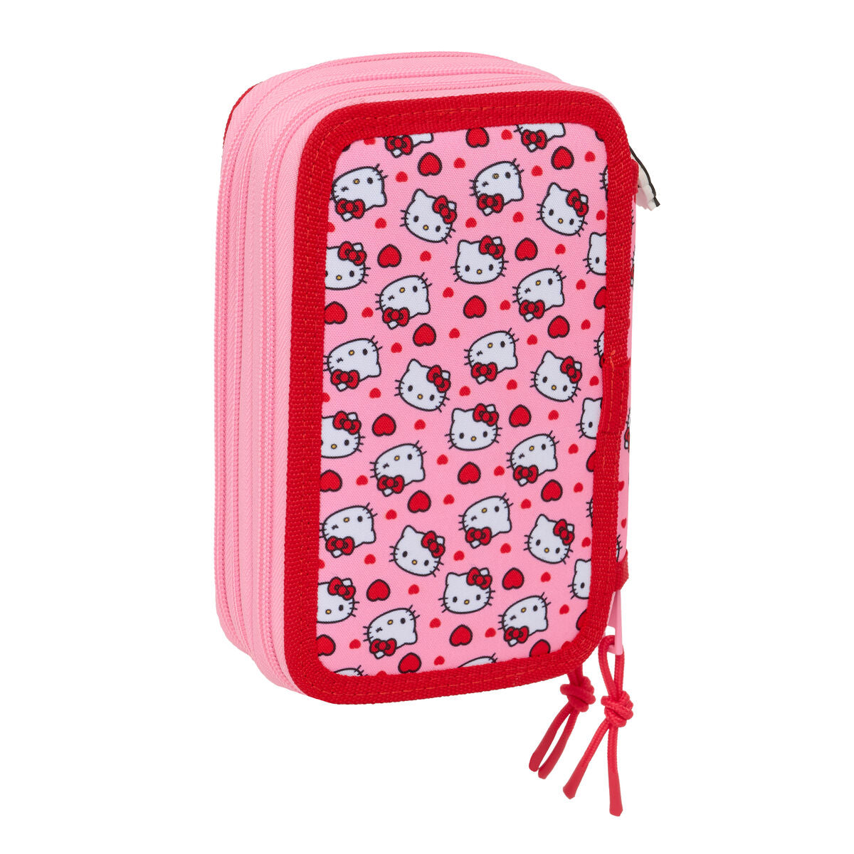 Geantă Universală Hello Kitty Roz 12,5 x 19,5 x 5,5 cm 37 Piese - Birou și papetărie, Material școlar și educațional