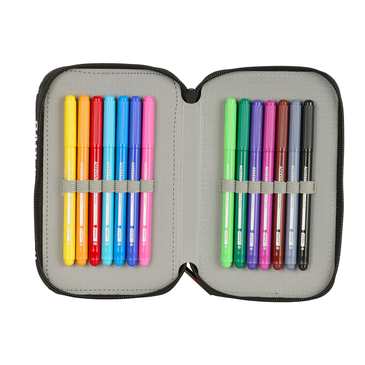 Geantă Universală F.C. Barcelona Negru 12,5 x 19,5 x 5,5 cm 37 Piese - Birou și papetărie, Material școlar și educațional