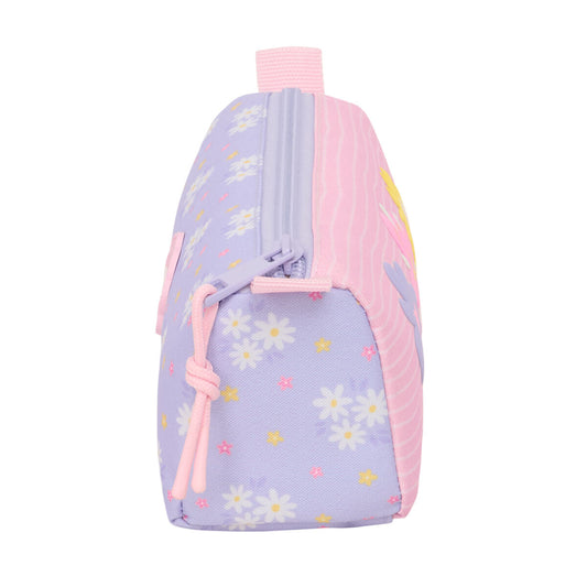 Geantă Universală Safta Bouquet Roz Liliachiu 21 x 8 x 7 cm - Birou și papetărie, Material școlar și educațional