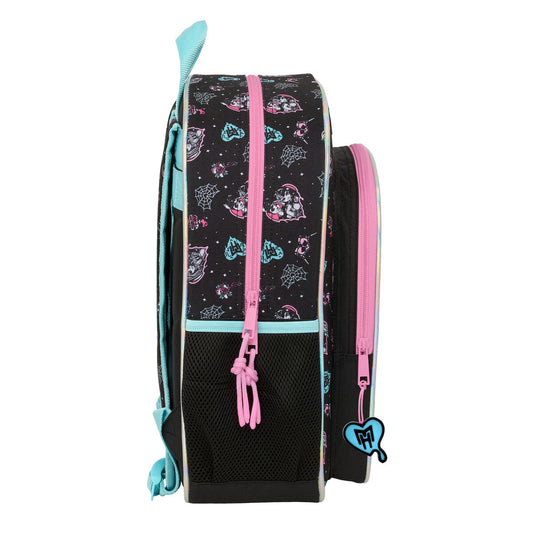 Ghiozdan Monster High Negru 32 x 38 x 12 cm - Birou și papetărie, Material școlar și educațional