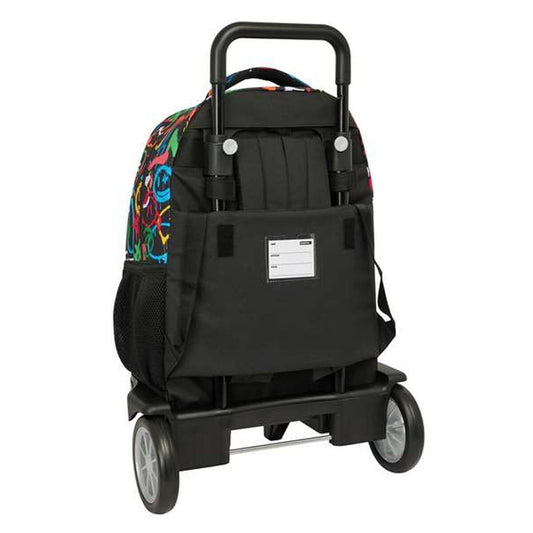 Ghiozdan cu Roți Safta Colors 33 x 45 x 22 cm Graffitti - Birou și papetărie, Material școlar și educațional