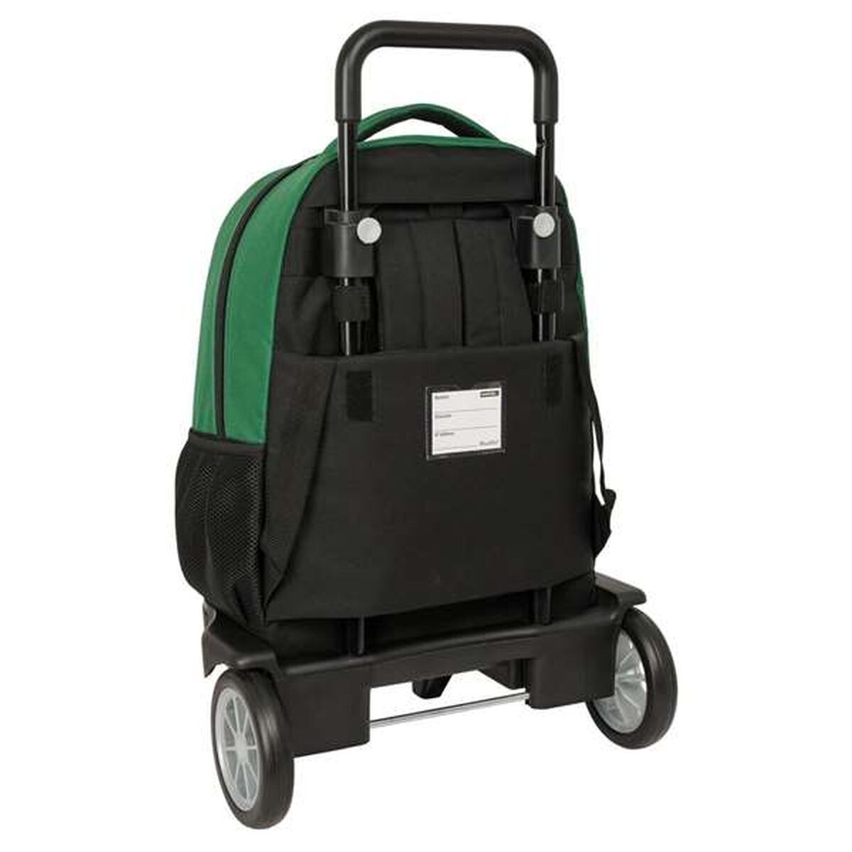 Ghiozdan cu Roți BlackFit8 Varsity Negru Verde 33 x 45 x 22 cm - Birou și papetărie, Material școlar și educațional