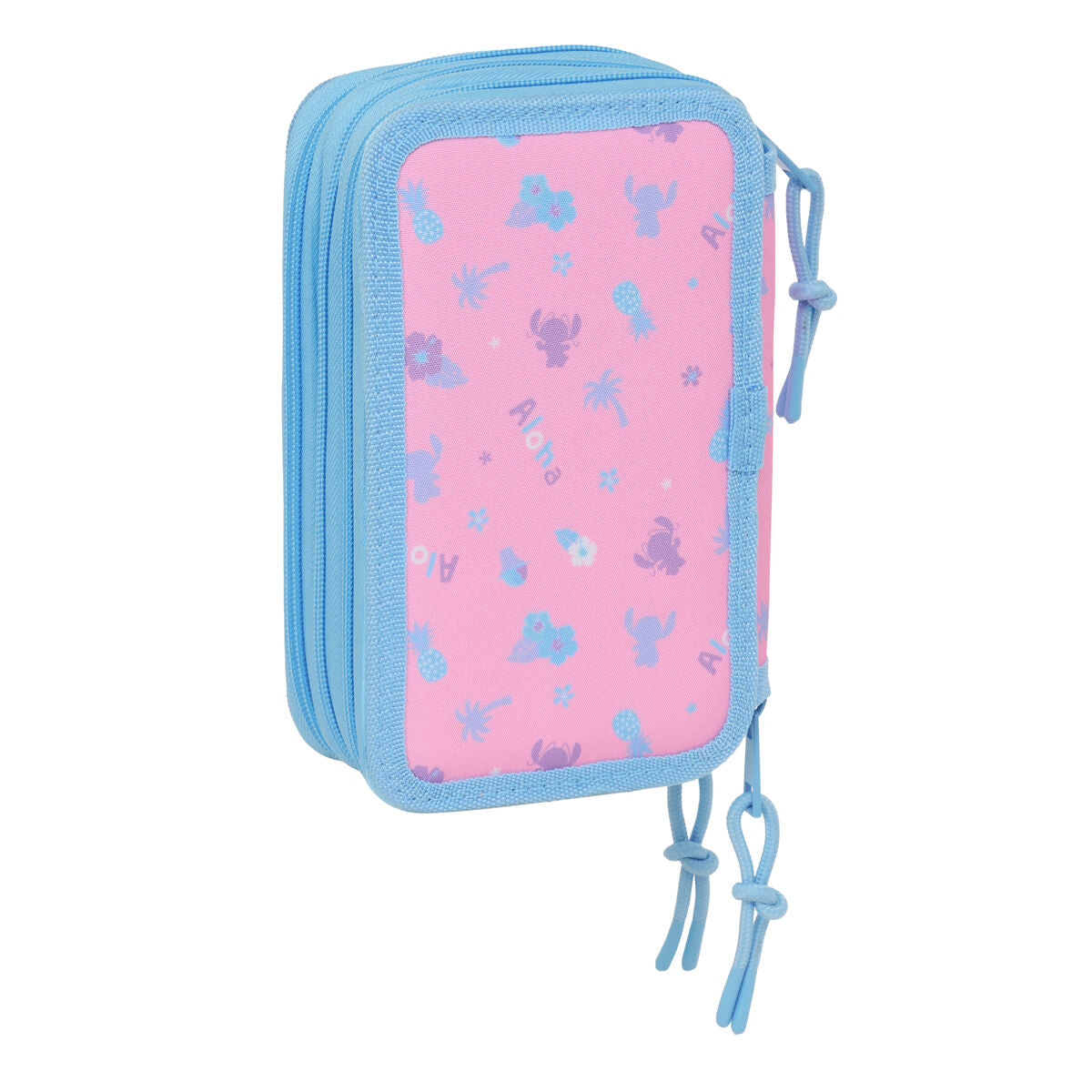 Geantă Universală Lilo & Stitch Bright Roz deschis 12,5 x 19,5 x 5,5 cm 37 Piese - Birou și papetărie, Material școlar și educațional