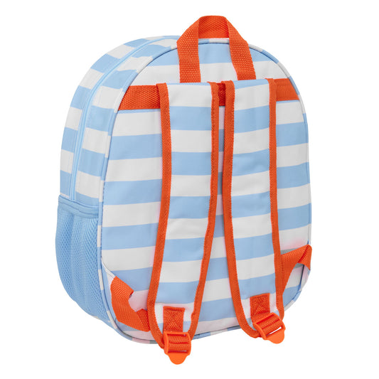 Ghiozdan Bluey Alb Albastru deschis 27 x 33 x 10 cm - Birou și papetărie, Material școlar și educațional