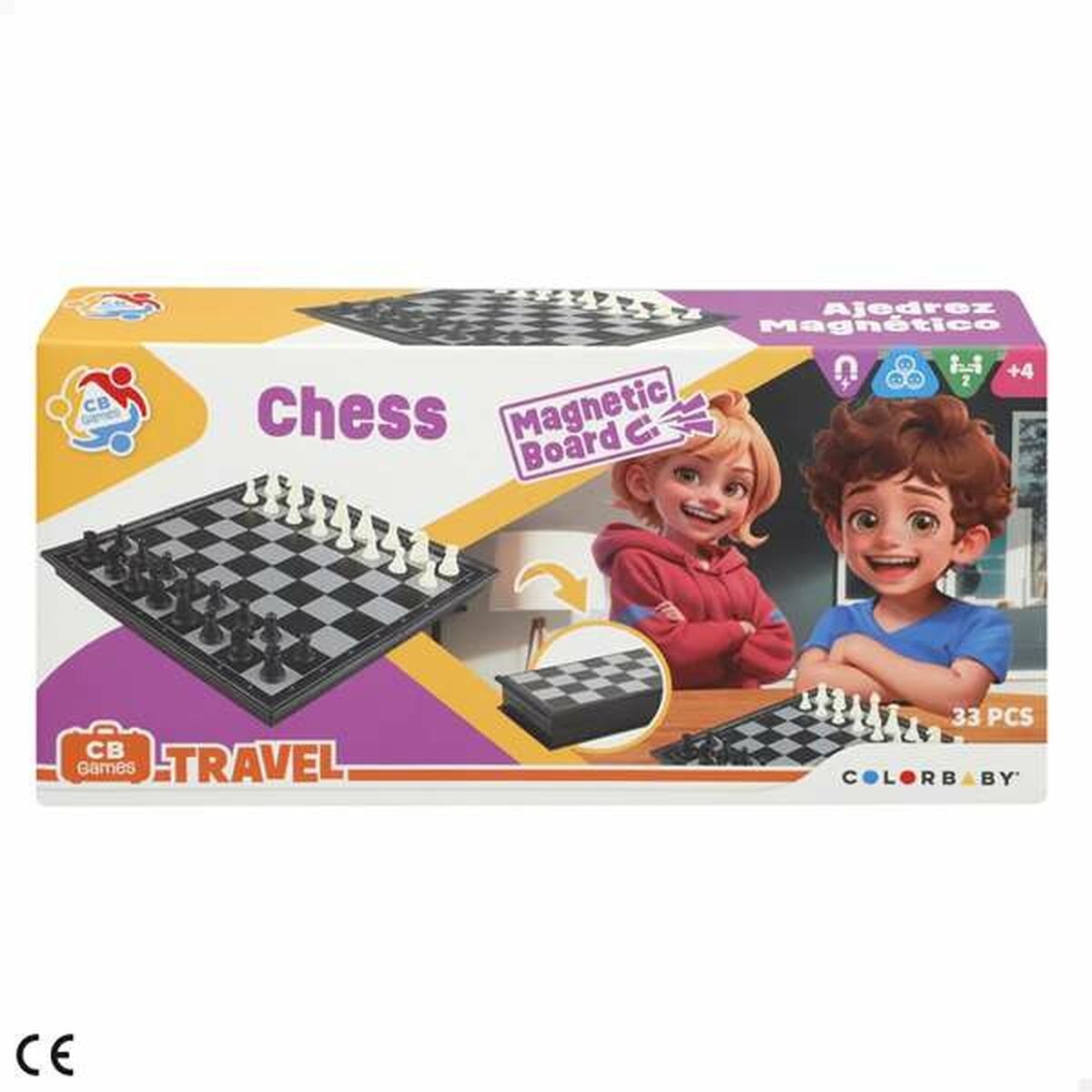 Șah Colorbaby 19 x 19 cm - Jucarii si jocuri, Jocuri și accesorii